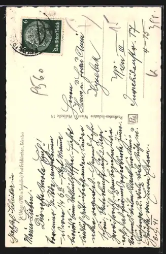 AK St. Urban /Feldkirchen, Uferpartie mit Kirche