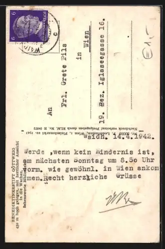 AK Göttweig /Wachau, P. P. Benediktinerstift