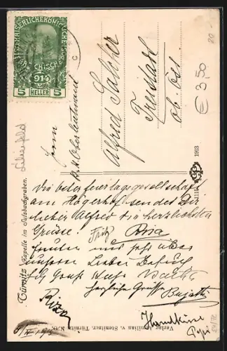 AK Türnitz, Kapelle im Sulzbachgraben