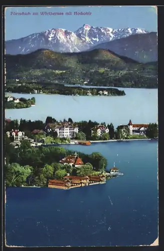 AK Pörtschach am Wörthersee, Panorama mit Hochobir