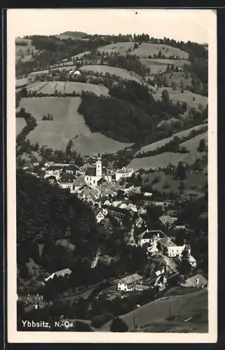 AK Ybbsitz /N.-Oe., Teilansicht mit Kirche