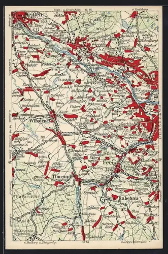 AK Freital, Topographische Karte um Freital herum