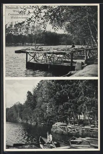 AK Neustadt / Coburg, Wildenheid, Gartenanlage am Waldfriedensee
