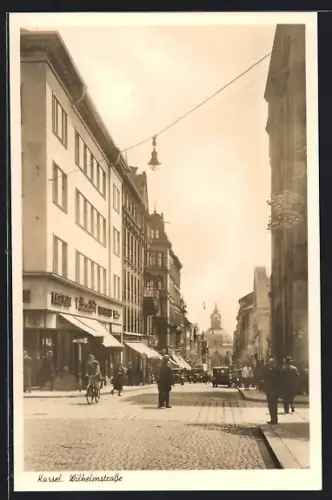 AK Kassel, Blick in die Wilhelmstrasse