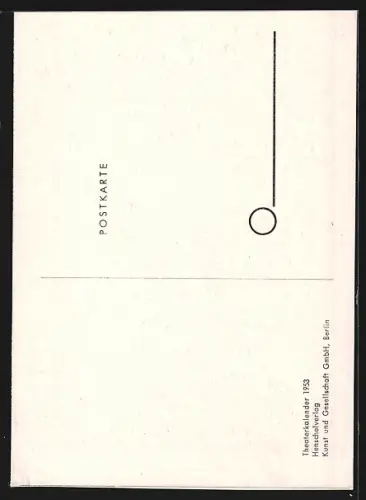 AK Berlin, Anny Stöger & Egon Wander, Theaterstück Auf verlorenem Posten, Neue Bühne, Palais am Festungsgraben