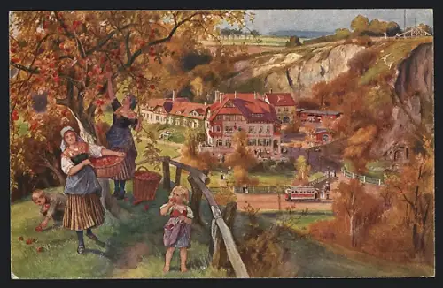 AK Dresden-Lockwitz, Donath`s Obstkelterei und Schänke