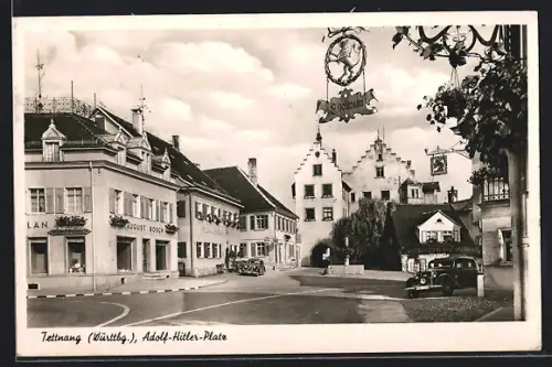 AK Tettnang / Württbg., Partie am Platz