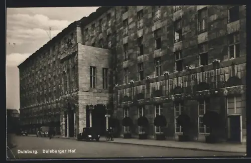 AK Duisburg, Frontansicht Duisburger Hof