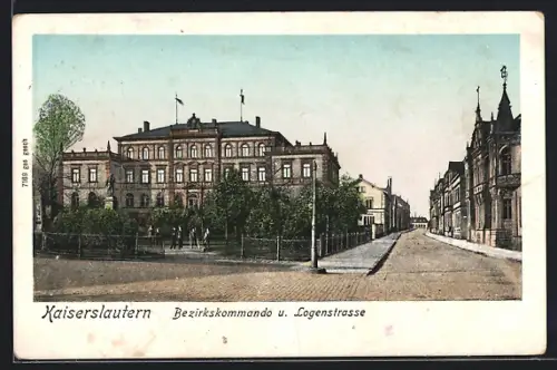 AK Kaiserslautern, Bezirkskommando und Logenstrasse