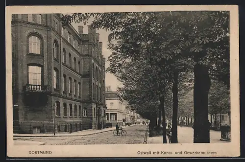 AK Dortmund, Ostwall mit Kunst- und Gewerbemuseum