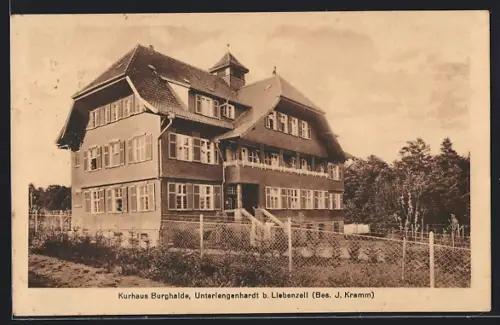 AK Unterlengenhardt b. Liebenzell, Kurhaus Burghalde von J. Kramm