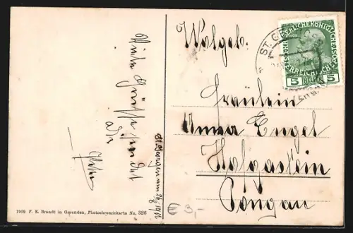 AK Kammer am Attersee, Gebäudeansicht am See