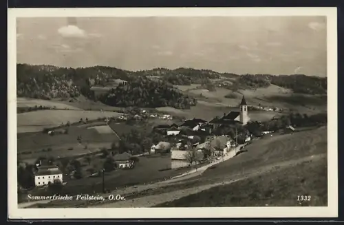 AK Peilstein /O.-Ö., Gesamtansicht aus der Vogelschau