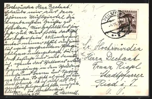 AK Peilstein /O.-Ö., Gesamtansicht aus der Vogelschau