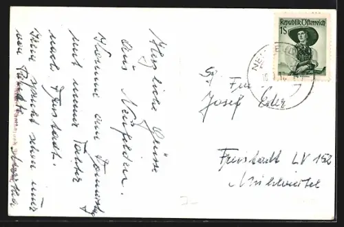 AK Neufelden, Strassenpartie mit einem Auto