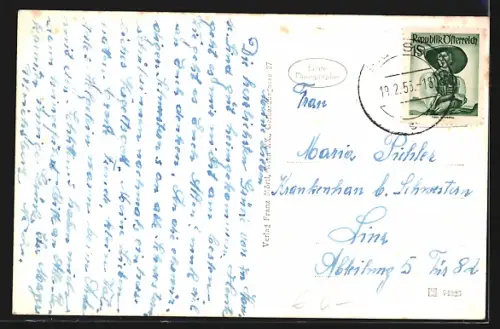 AK Ulrichsberg /O.-Ö., Gesamtansicht von einem Feld aus