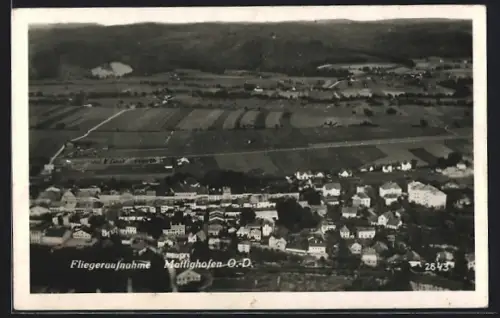 AK Mattighofen /O.-D., Totalansicht vom Flugzeug aus