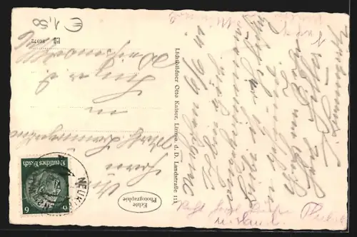 AK Linz a. D., A. platz aus der Vogelschau