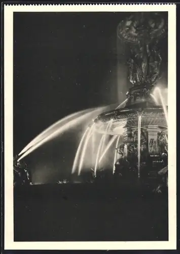 AK Graz, Stadtparkbrunnen bei Festbeleuchtung 1928