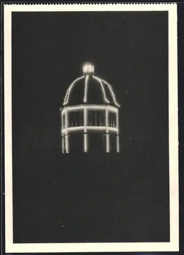 AK Graz, Glockenturm bei Festbeleuchtung 1928