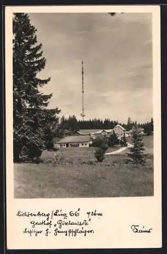 AK Lichtenberg /O.-Oe., Gasthof Giselawarte, Bes. H. Hengstschläger