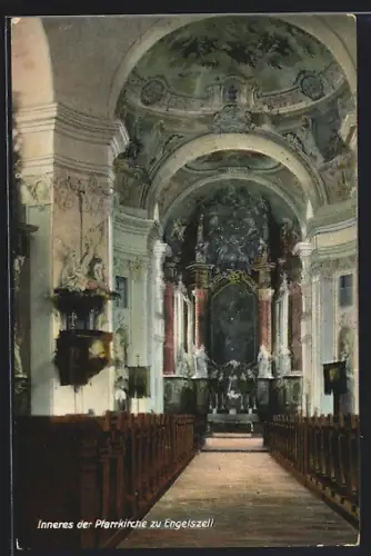 AK Engelhartszell, Stift Engelszell, Inneres der Pfarrkirche