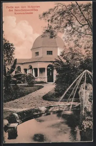 AK Kremsmünster, Hofgarten des Benediktinerstiftes