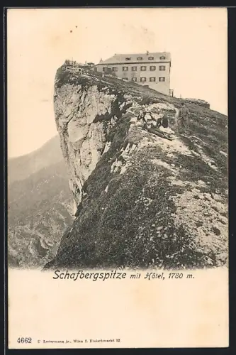 AK Schafberg, Blick zum Hotel Schafbergspitze