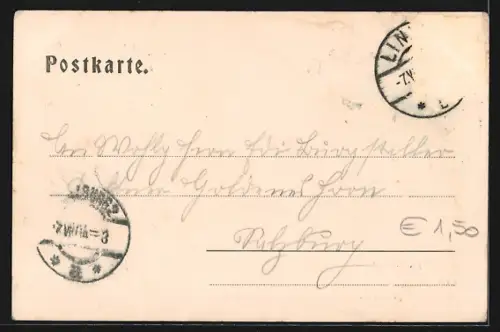 AK Linz a. D., Pöstlingberg mit Kirche