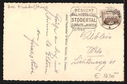 AK Hinterstoder, Gasthaus Dietlgut m. Hochkasten