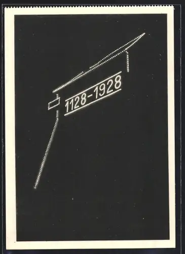 AK Graz, Kanonenbastei, Festbeleuchtung 1928