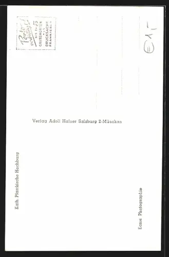 AK Hochburg, Katholische Pfarrkirche, Totalansicht