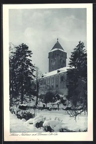 AK Neuhaus a. d. Donau, Blick aufs Schloss Neuhaus