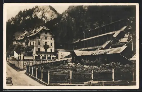 AK Aflenz /Obersteiermark, Erholungsheim Fölz mit Nebengebäuden und Garten