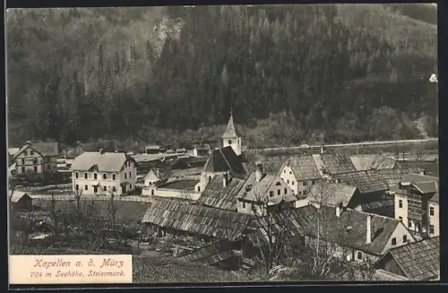 AK Kapellen a. d. Mürz, Ortsansicht
