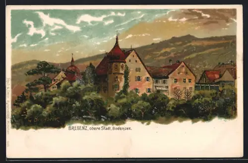 Lithographie Bregenz, Teilansicht