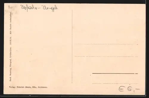 AK Reichenau im Mühlkreis, Strassenpartie mit Kirche