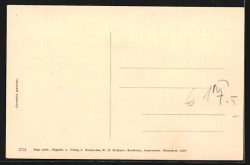 AK Tannheim i. Tirol, Ortspartie mit Kirche