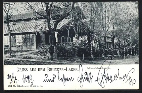AK Brucker-Lager, Schiess-Schul-Baracke