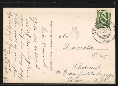 AK Weins-Ysperdorf a. d. Donau, Strassenpartie aus der Vogelschau