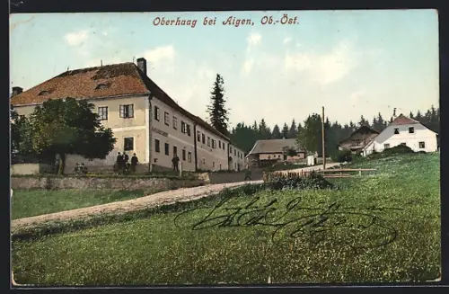 AK Aigen-Schlägl, Oberhaag, Teilansicht