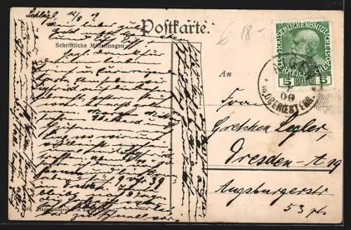 AK Aigen-Schlägl, Oberhaag, Teilansicht