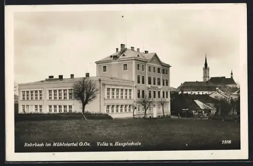 AK Rohrbach im Mühlviertel, Volks u. Hauptschule