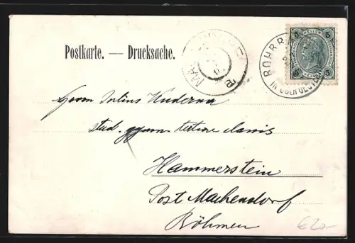 AK Rohrbach /O. Ö., Schloss Sprinzenstein, Teufelsbruckmühle, Oberer Platz