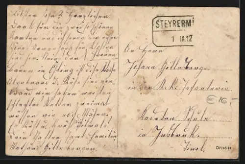 AK Laakirchen, Blick auf das Armenhaus, erbaut 1911-12