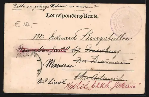 AK Ischl, Blick in die Pfarrgasse