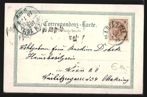 Lithographie Mariazell, Erzherzog Franz-Karl, Höhe am Bürgerapfel, Hirsche, Erlafsee v. d. Stiftshütte aus, Schutzhaus