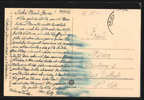 AK Bruck a. L., Kaiser Franz Josefstrasse mit Geschäften