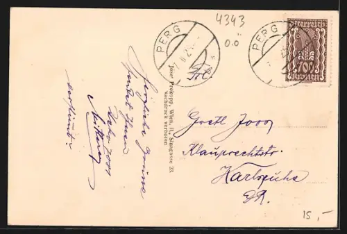 AK Mitterkirchen /O.-Oe., Ortsansicht aus der Vogelschau