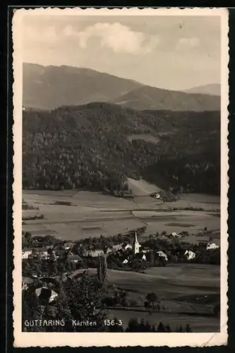 AK Guttaring /Kärnten, Ortsansicht mit Hügellandschaft